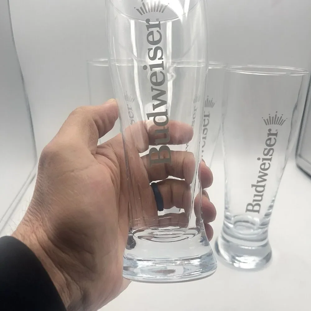 Budweiser 16.9 Pilsner Glass Set Of 4